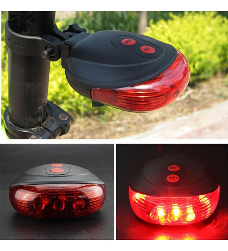 ใหม่คุณภาพจักรยานเลเซอร์ไฟ LED กระพริบไฟท้ายจักรยานจักรยานจักรยานเตือนความปลอดภัย Led Light โหมด