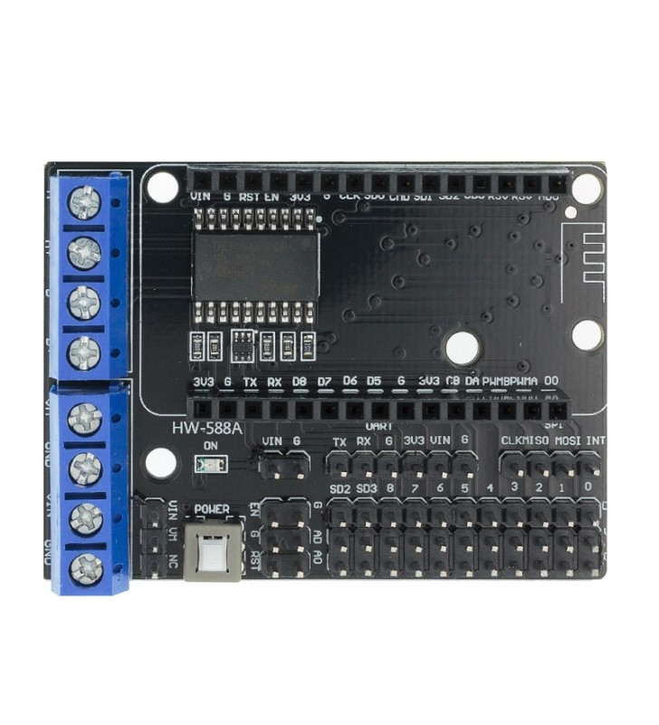 โมดูลไร้สายCH340/CP2102 NodeMcu V3 V2อินเทอร์เน็ตLua WIFIของคณะกรรมการพัฒนาการจากESP8266 ESP-12E Pcbเสาอากาศ (Motor Shield For V2)